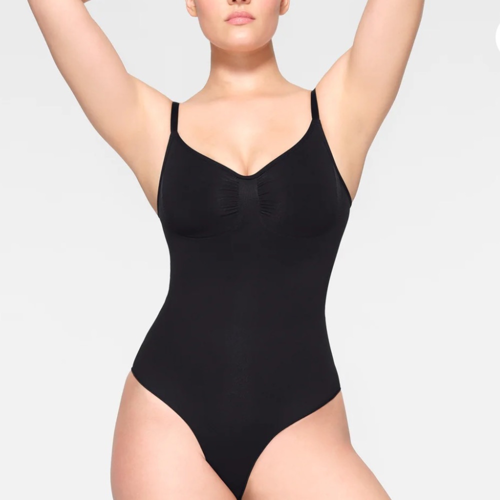 đź–¤SKIMS SEAMLESS SCULPT BRIEF BODYSUIT IN ONYX 2X - Picture 4 of 5